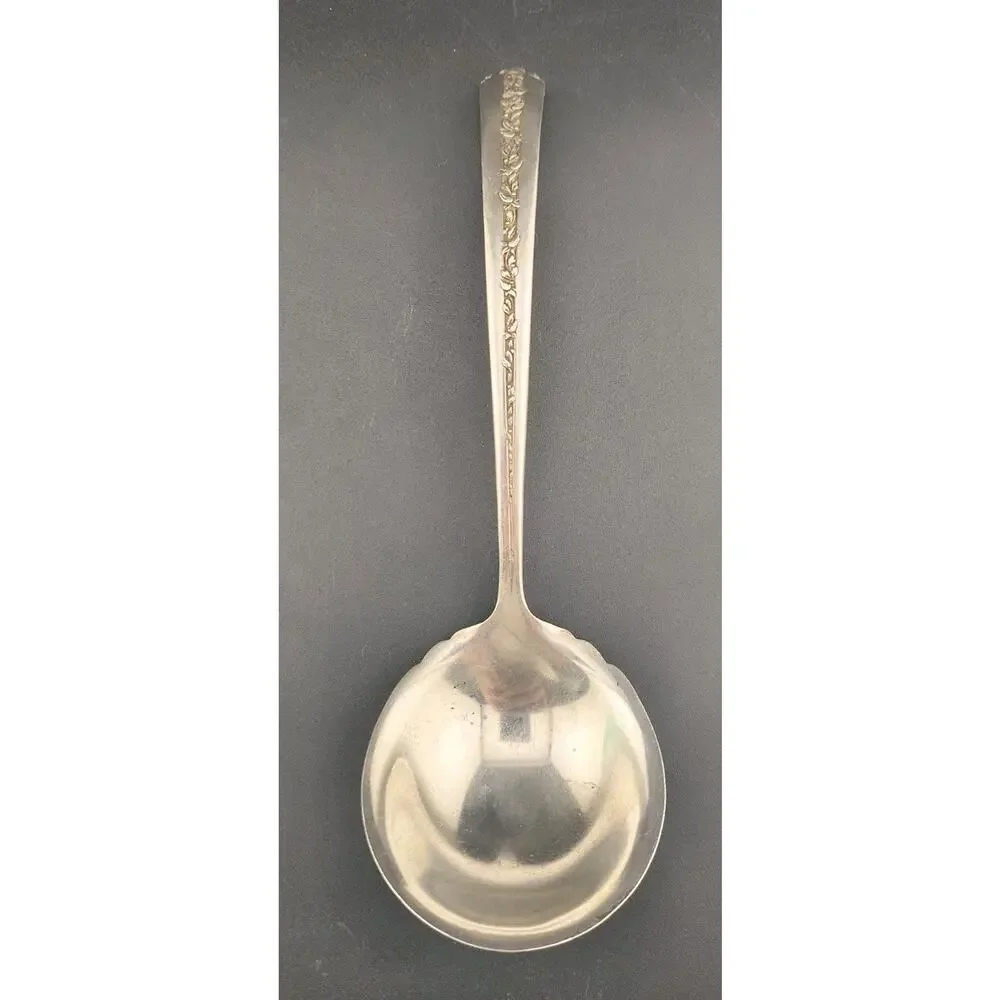 Towle Rambler Rose Sterling Silver Gravy Ladle 6-7/8